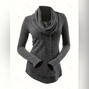 Women’s long sleeve cowl neck top